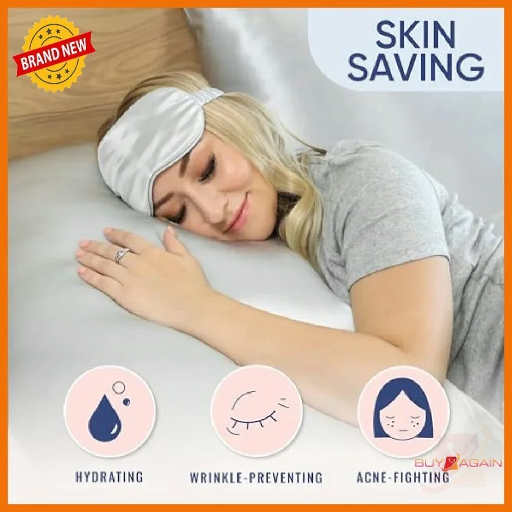Queen Silk Pillowcase 22 Momme Mulberry Hair Skin Cooling Sleep